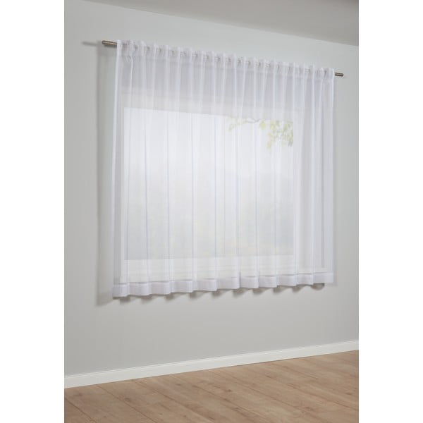 Balta užuolaida 175x140 cm Voile Uni - Gardinia-image-1