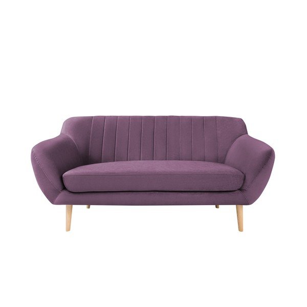 Violetinio aksomo sofa Mazzini Sofas Sardaigne, 158 cm