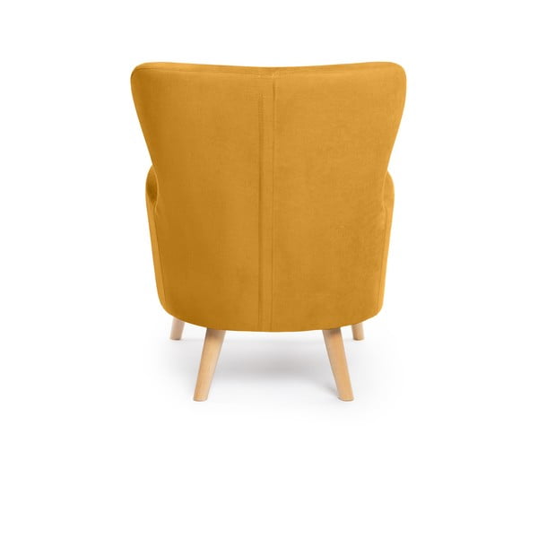 Krėslas garstyčių spalvos su atlošu Noemye – Bonami Selection-image-4