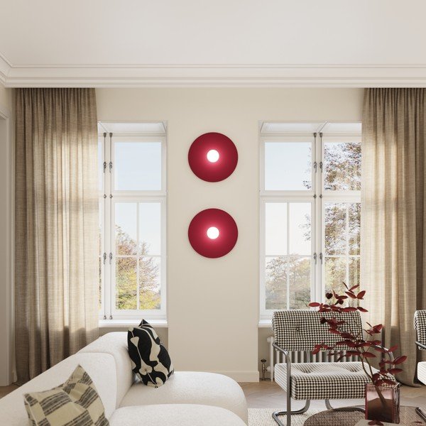 Taupe spalvos iš metalo sieninė lempa ø 50 cm AKE – Thoro-image-3