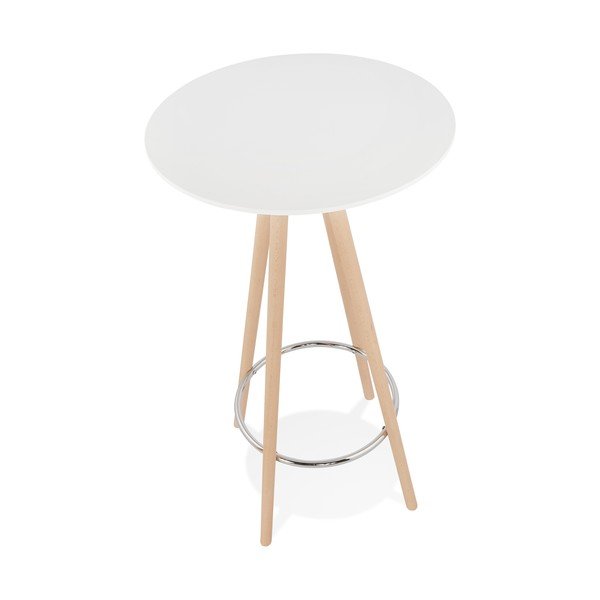 Baltas Kokoon Deboo baro stalas, aukštis 110 cm-image-2