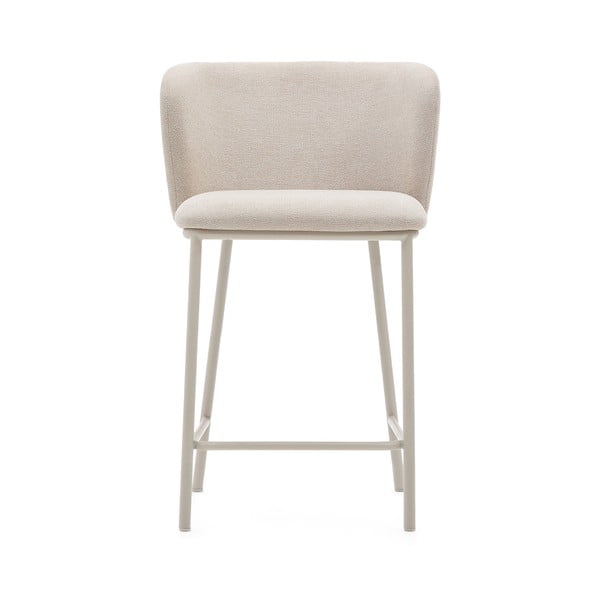 Baro taburetė smėlio spalvos (sėdynės aukštis 65 cm) Ciselia – Kave Home-image-3