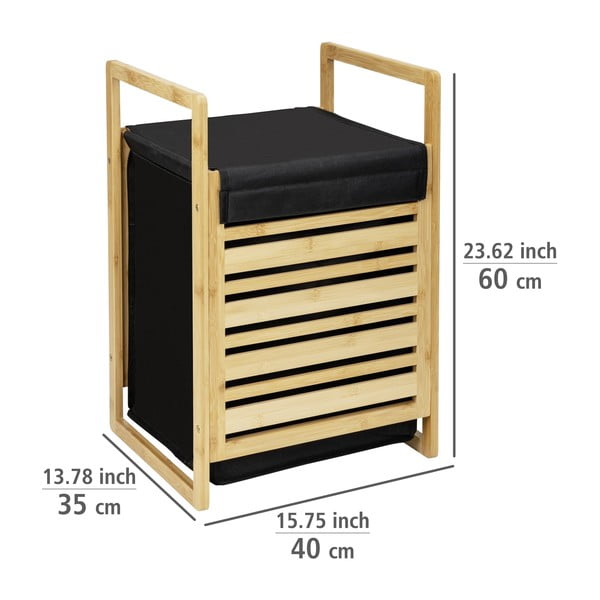 Audinių skalbinių krepšys 47 l Ecori - Wenko-image-4