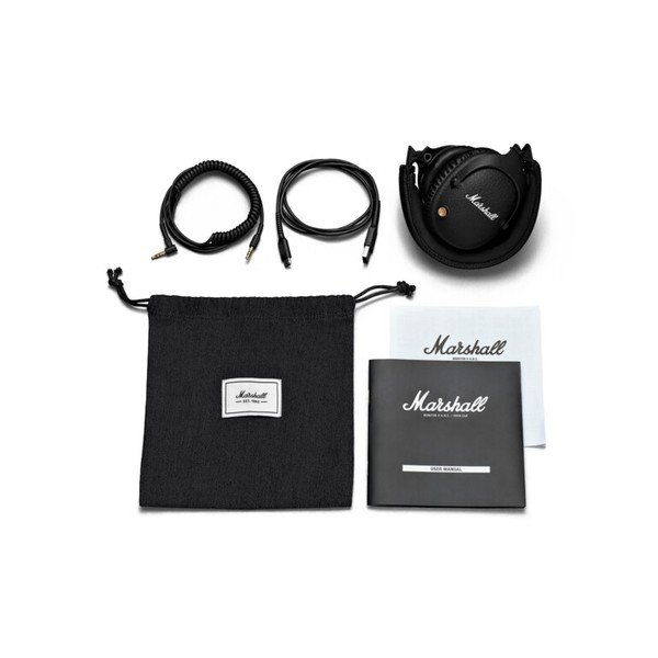 Juodos "Bluetooth" ausinės "Marshall Monitor II-image-4