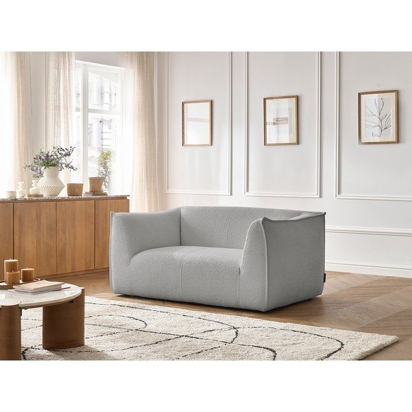 Šviesiai pilkos spalvos iš boucle sofa 170 cm Giorgia – Bobochic Paris-image-1