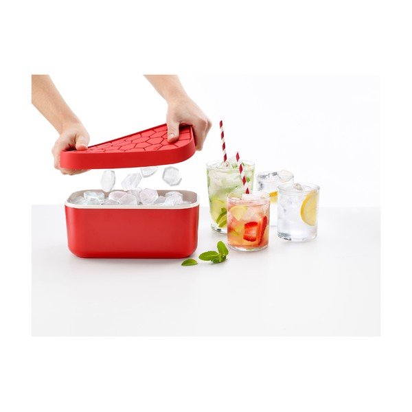 Juoda, šaltį palaikanti ledukų dėžė su formele Lékué Ice-image-3