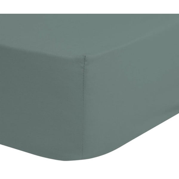 Vaikiška žalia medvilninė elastinė paklodė Good Morning, 70 x 140/150 cm-image-1