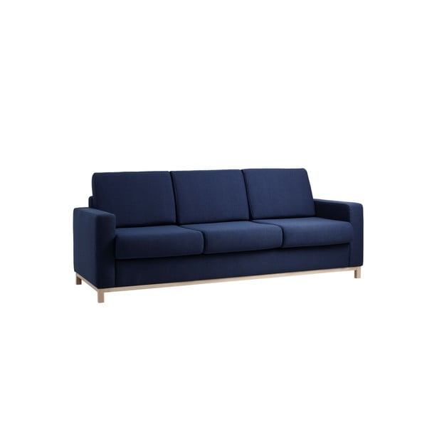 "Custom Form Scandic" mėlyna sofa-lova su trimis sėdimomis vietomis