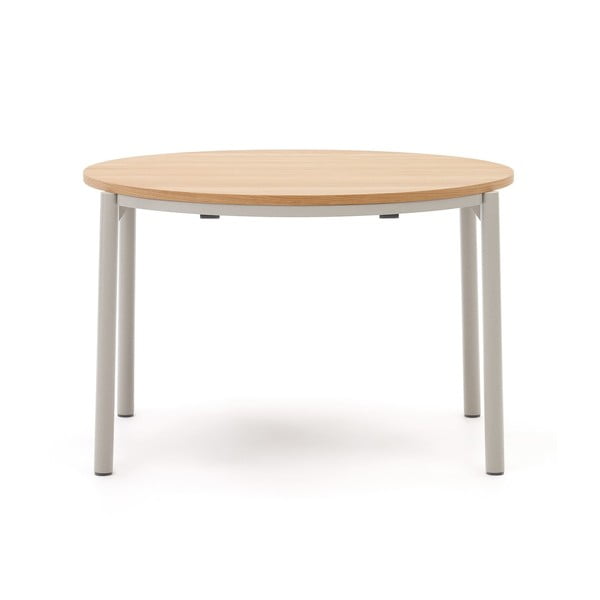 Apvalios formos prailginamas valgomojo stalas iš ąžuolo ø 120 cm Montuiri – Kave Home