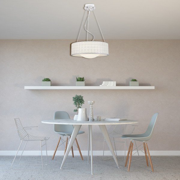 Baltas pakabinamas šviestuvas Homemania Decor Salvo-image-1