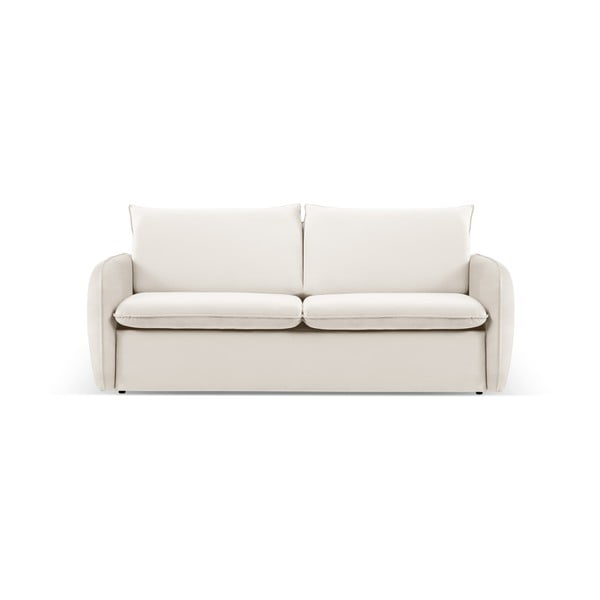 Sulankstoma sofa kreminės spalvos iš velveto 214 cm Vienna – Cosmopolitan Design