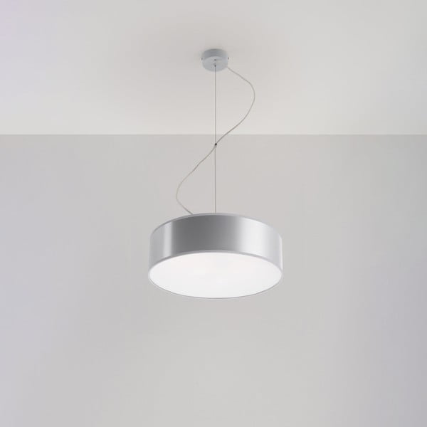 Kabantis šviestuvas pilkos spalvos ø 35 cm Atis – Nice Lamps
