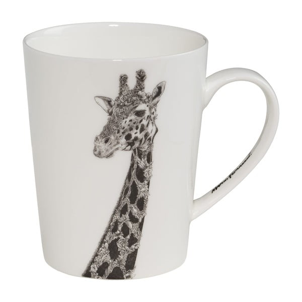 Baltas porcelianinis puodelis Maxwell & Williams Marini Ferlazzo Giraffe, 450 ml