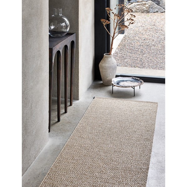 Kreminės spalvos lauko kilimas 70x200 cm Effi Mud – Pappelina-image-3
