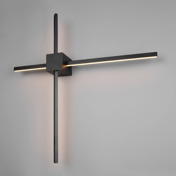 Matinės juodos spalvos sieninė lempa LED su pritemdymo funkcija Cassino – Trio-image-2