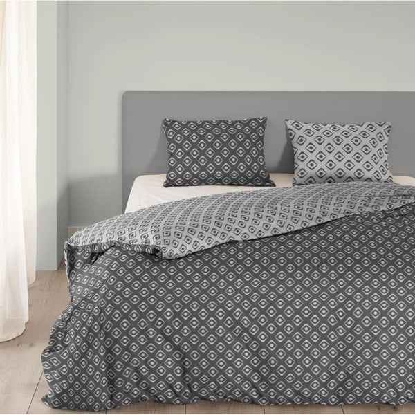 Pilka medvilninė patalynė "Mundotextil Pattern", 140 x 200 cm-image-1