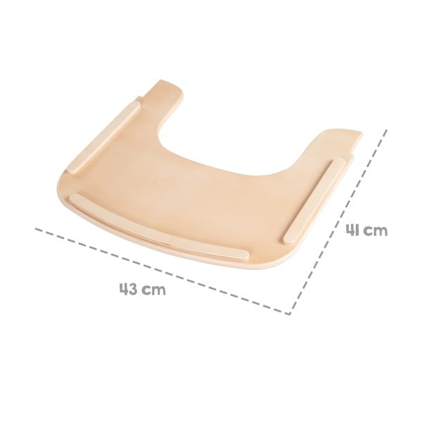 Natūralios spalvos kūdikio maitinimo kėdutės padėklas Sit Up Flex – Roba-image-3