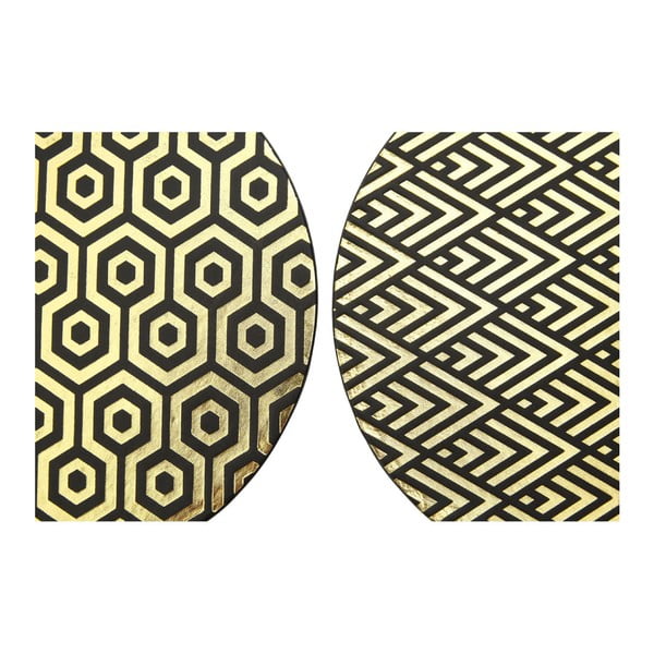 Iš dirbtinės odos/iš kartono padėkliukai 4 vnt. ø 25 cm Geome – Premier Housewares-image-4