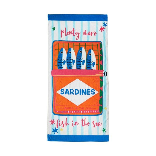 Iš medvilnės paplūdimio rankšluostis 76x160 cm Sardines – Catherine Lansfield