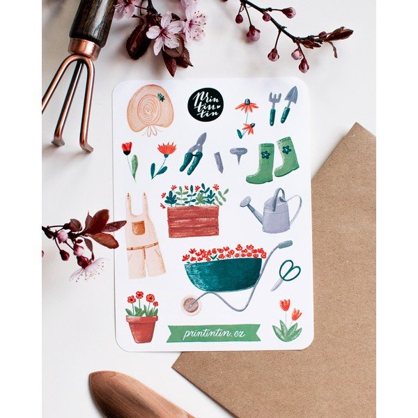 Viniliniai lipdukai Gardens Printintin, 10,5 cm x 14,5 cm-image-1