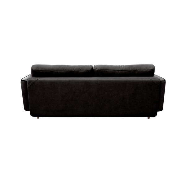 Juoda trivietė sofa-lova su šviesiomis kojomis Mazzini Sofos Ivy-image-4