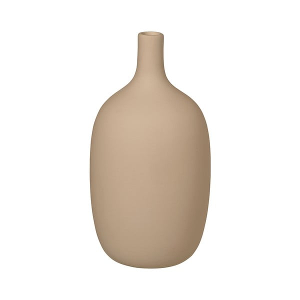Smėlio spalvos keraminė vaza Blomus Nomad, aukštis 21 cm