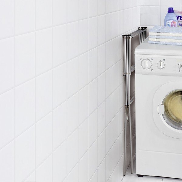 Blizgios sidabrinės spalvos skalbinių džiovykla 8 m – Wenko-image-2