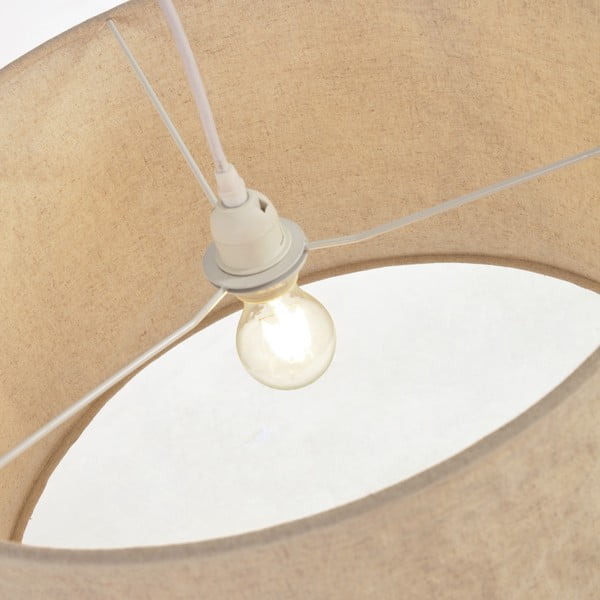 Smėlio spalvos iš tekstilės šviestuvo gaubtas ø 50 cm Mariela – Kave Home-image-3