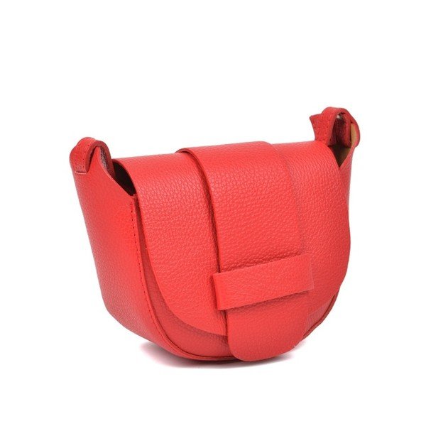 Raudona odinė rankinė Roberta M Lusna-image-1