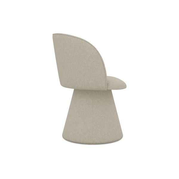 Smėlio spalvos iš audinio valgomojo kėdė Maia – Makamii-image-3