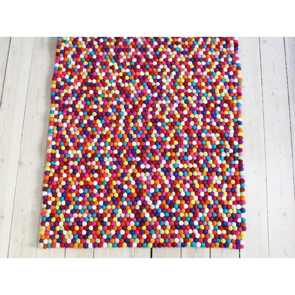Margas vilnos kilimas Wooldot Ball Rugs, 100 x 150 cm-image-1