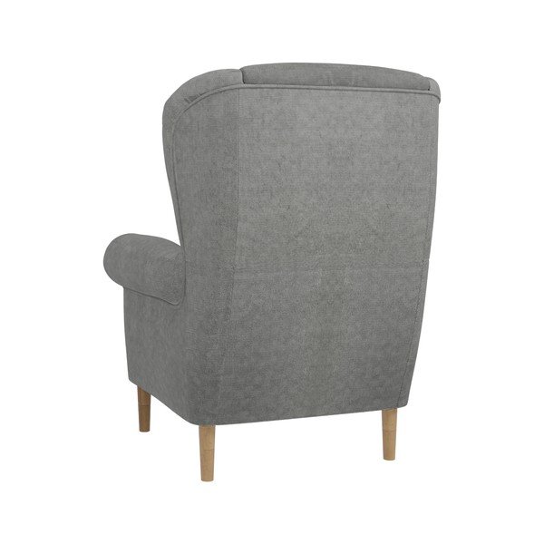 Šviesiai pilkos spalvos krėslas su atlošu Swan – Ropez-image-2