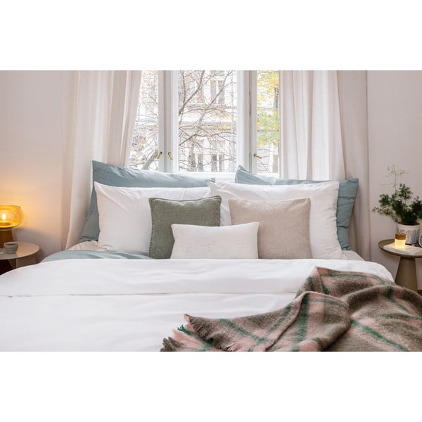 Iš mikrosatino dvigulė/itin ilga patalynė baltos spalvos 200x220 cm Basic – Bonami Essentials-image-4