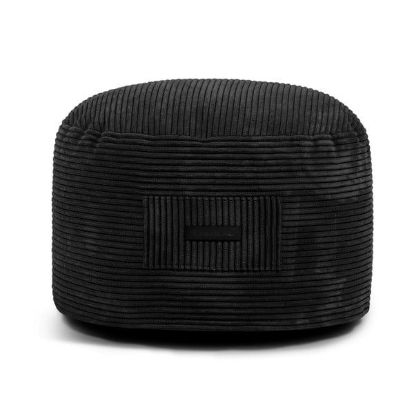 Juodos spalvos iš kordinio velveto pufas Om 60 – SLOWDOWN