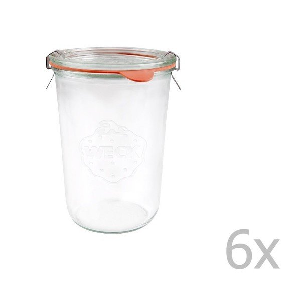 6 stiklainių rinkinys "Weck Sturz", 850 ml