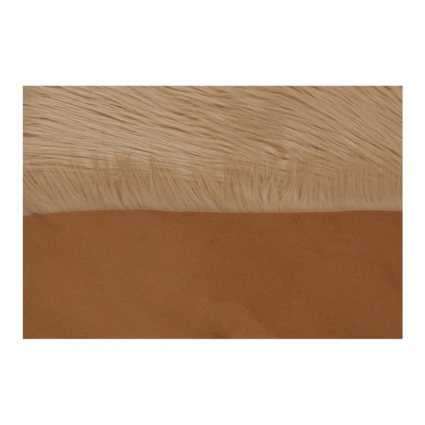 Rudas dirbtinio kailio kilimas "Dione", 100 x 75 cm-image-1