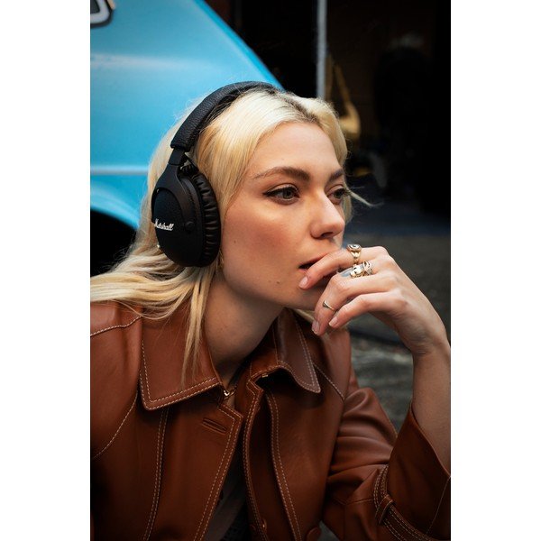 Juodos "Bluetooth" ausinės "Marshall Monitor II-image-1