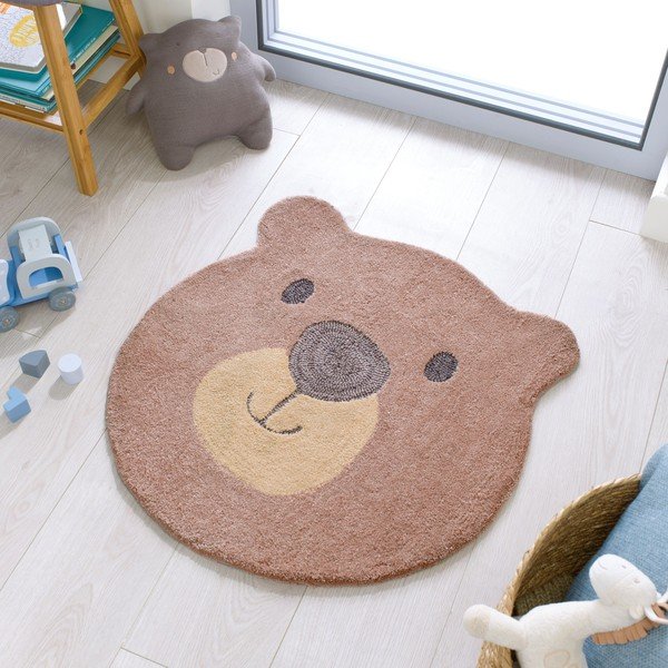 Vaikiškas kilimas Flair Rugs Bear Face, ø 70 cm-image-4