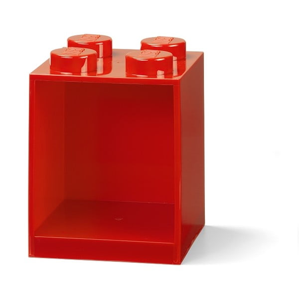Vaikiška raudona sieninė lentyna LEGO® Brick 4-image-1