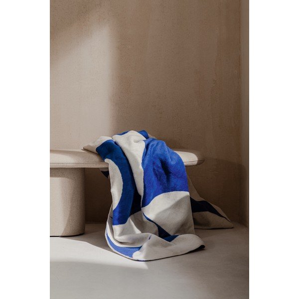 Mėlynos spalvos/kreminės spalvos antklodė ir pledas 150x200 cm Tul – noo.ma-image-4