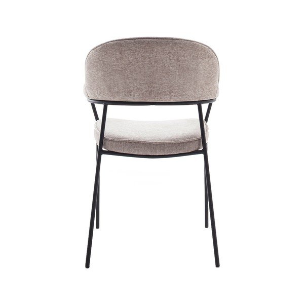 Smėlio spalvos valgomojo kėdė su porankiais Kindersley – Unique Furniture-image-4