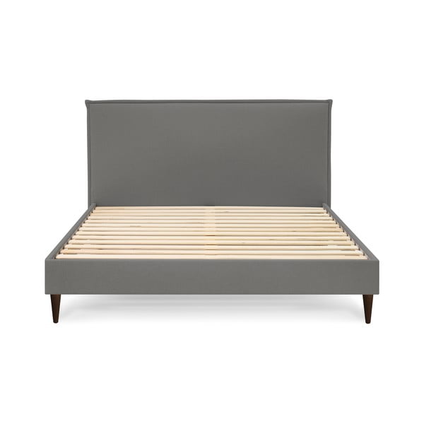 Tamsiai pilka dvigulė lova Bobochic Paris Sary Dark, 160 x 200 cm-image-3