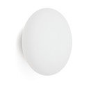 Baltos spalvos/juodos spalvos sieninė lempa ø 26 cm Bamila – Kave Home