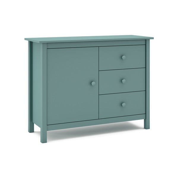 Žema vaikiška komoda iš pušies medienos, benzino spalvos, 90x80 cm Max - Marckeric-image-3