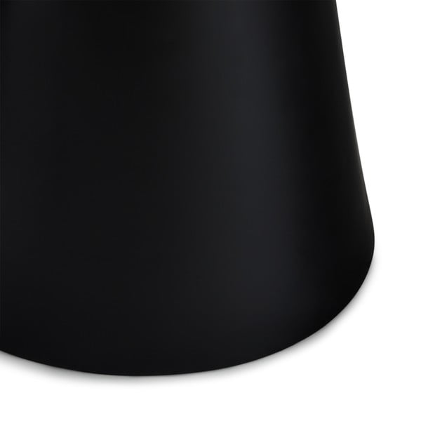 Kavos staliukas juodos spalvos/tamsiai pilkos spalvos su marmuro dekoro stalviršiu ø 60 cm Tango – Furnhouse-image-2