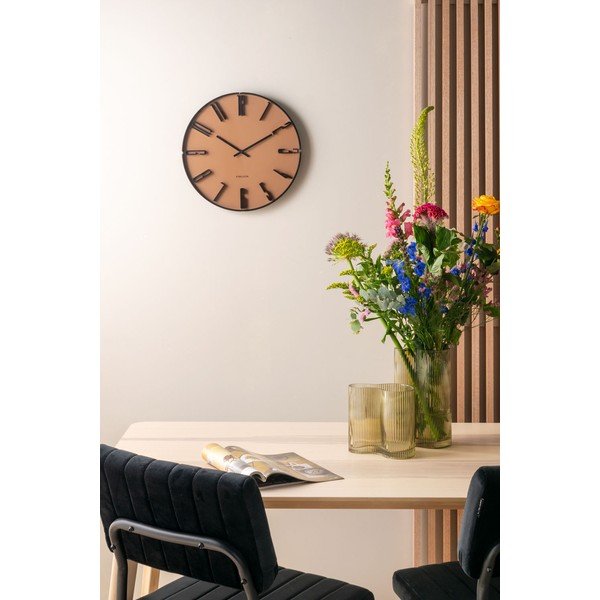 Šviesiai ruda stiklo vaza PT LIVING Wave, aukštis 18 cm-image-1