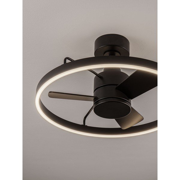 Matinės juodos spalvos iš metalo lubinis šviestuvas LED su pritemdymo funkcija Lunair – Nova Luce-image-3