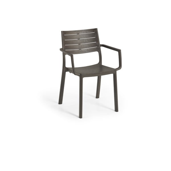 Plastikinė sodo kėdė tamsiai pilkos spalvos Metaline – Keter