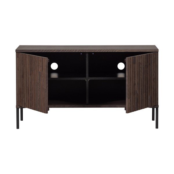 Rudos spalvos TV spintelė iš uosio 100x56x44 cm Gravure – WOOOD-image-3