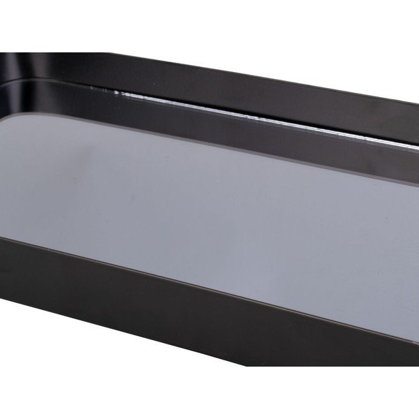 Juodas padėkliukas su tamsintu veidrodžiu PT LIVING Rectangle, plotis 20 cm-image-1